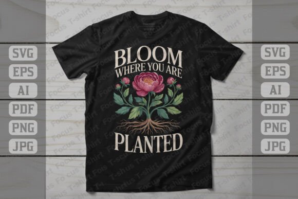 Bloom Where You Are Planted Design Graphics