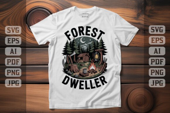 Forest Dweller Camping Design Graphics