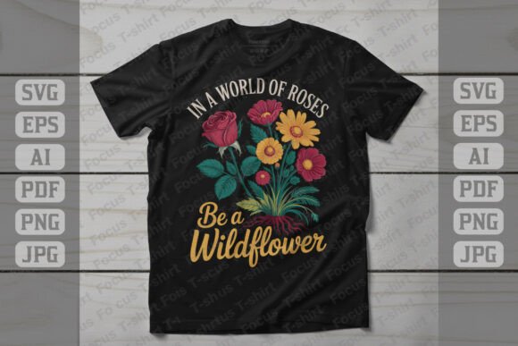 In a World of Roses Be a Wildflower Graphics