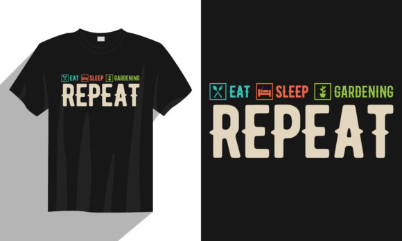 Trypography Gardening T Shirt Design: Graphics & Print Templates